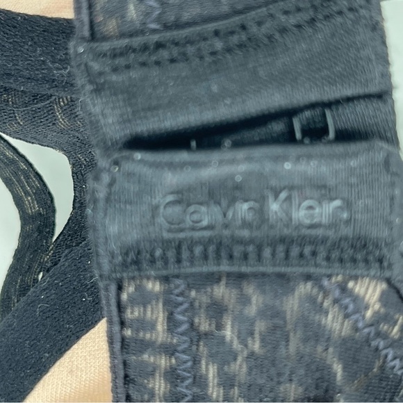 Calvin Klein 36D Black nude Lace pattern Lightly padded underwire Bra - Picture 7 of 9